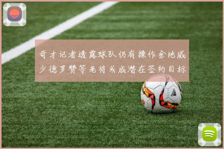 奇才记者透露球队仍有操作余地威少德罗赞等老将或成潜在签约目标